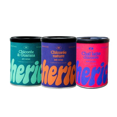 💥Pack Best-seller CHERICO 🌿☕ - Instantanée (18 pots : Nature, Guarana, Chaï)