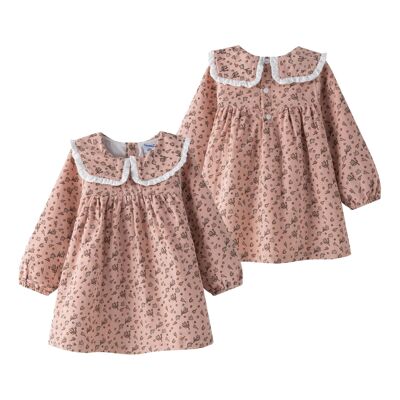 Robe en velours côtelé à manches longues pour bébé fille BGI95532