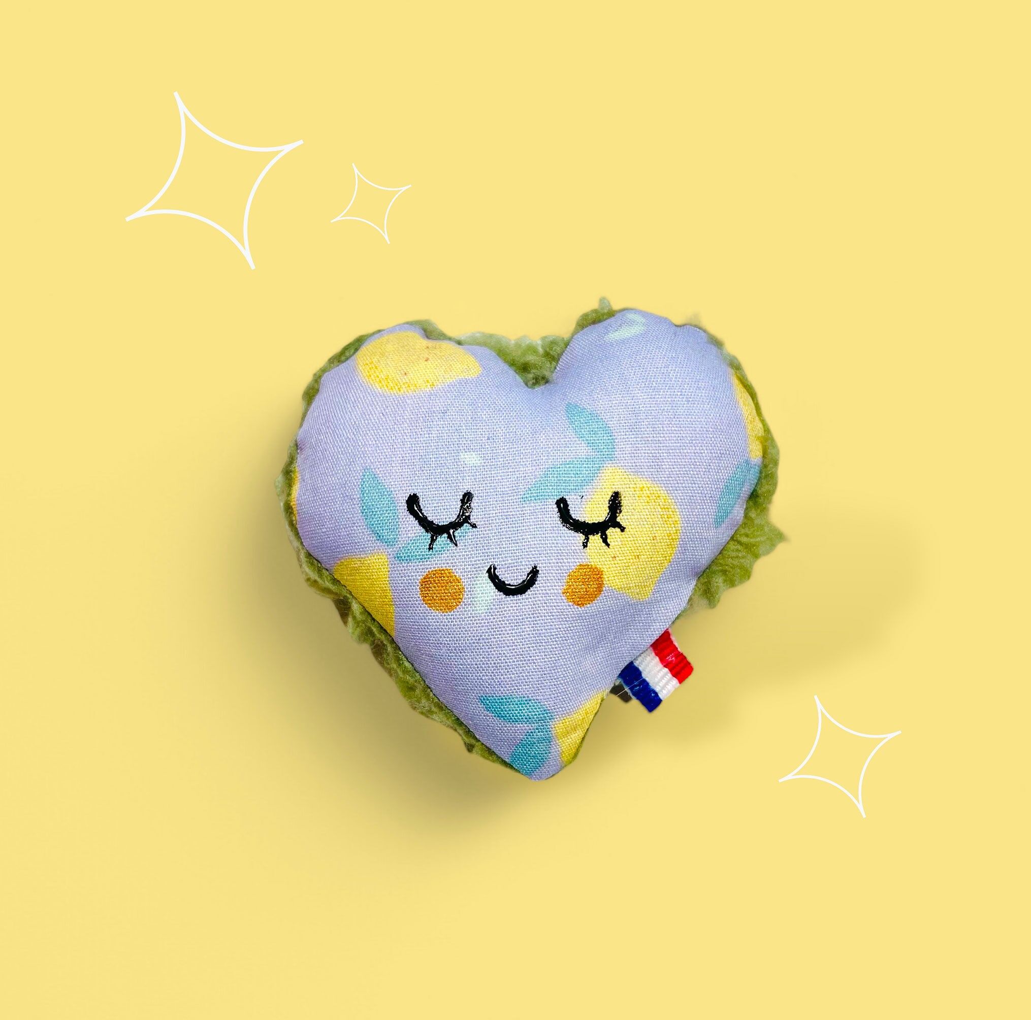 Taschenumarmung, Trennungshilfe Herz, Kinderaccessoire - Handgefertigt in Frankreich