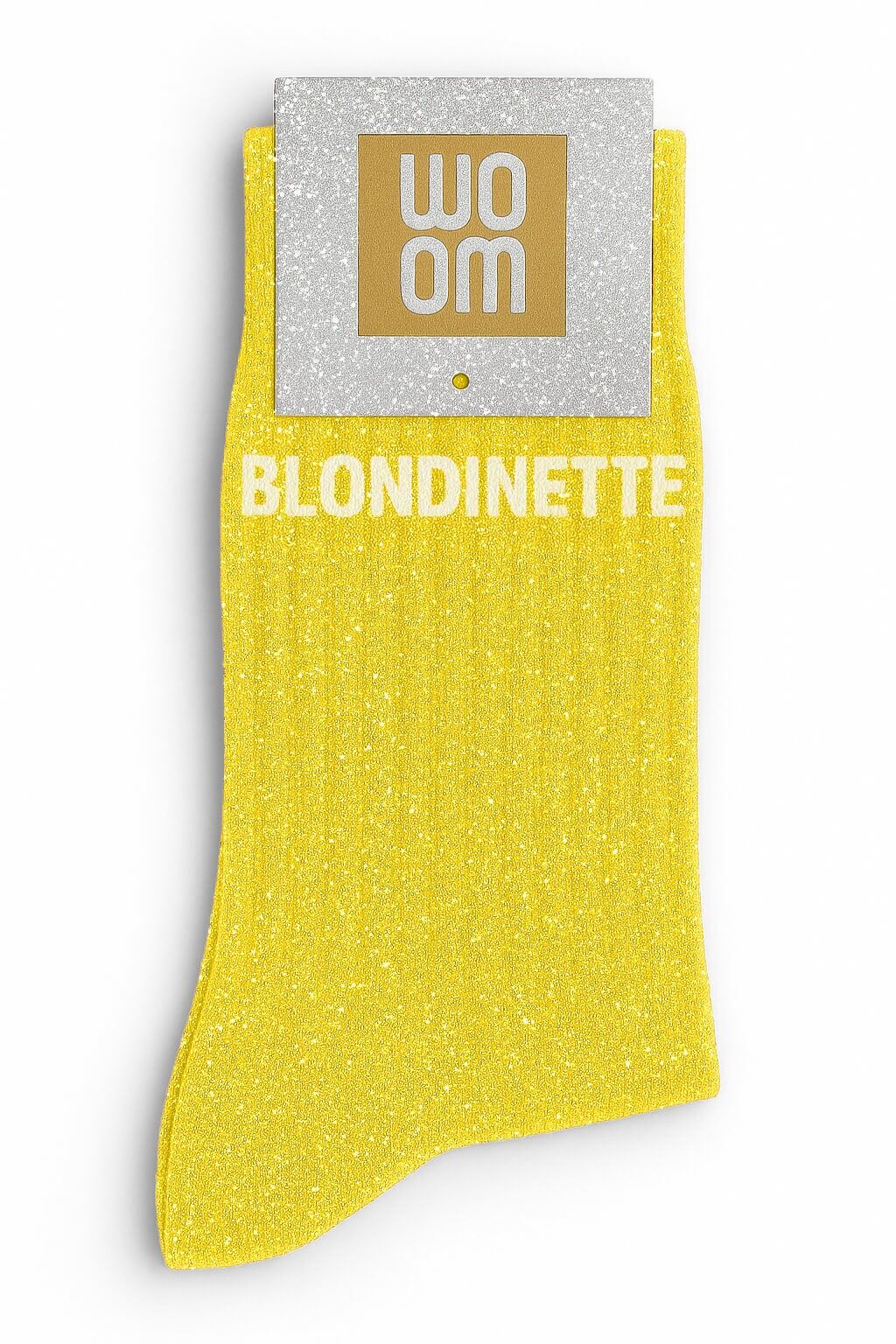 Yellow "Blondinette" Sequin Socks - Size 36-40