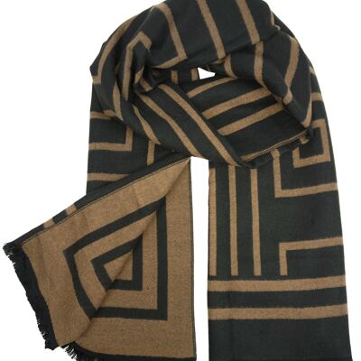 YF6652 Reversible Plaid Scarf