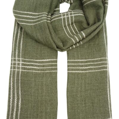 YF6624 Plaid Cotton Scarf
