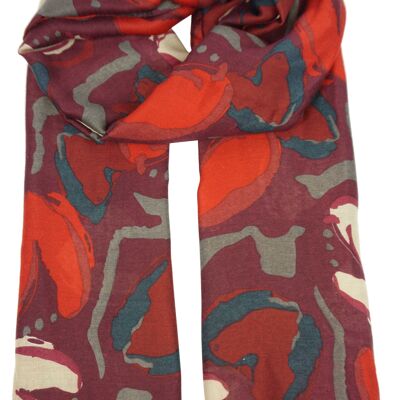 Foulard imprimé cœur YF6648