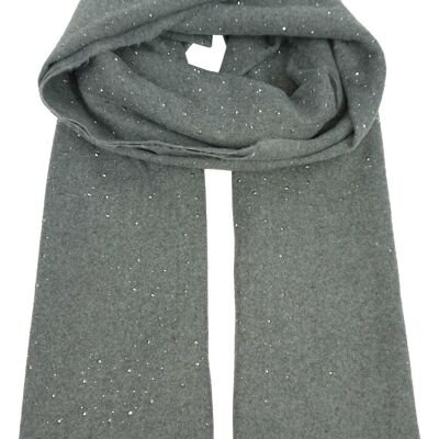 Plain scarf with sequins YF6634