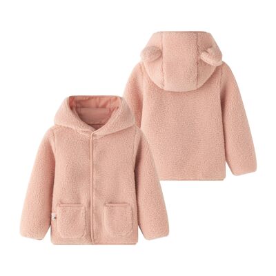 Abrigo invierno niña de borreguito capucha orejitas JGI95745