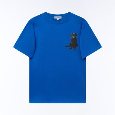T-shirt unisexe Labrador Original bleu électrique