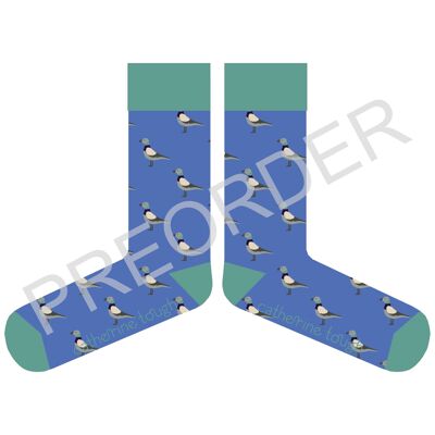 ANKLE SOCKS - cotton - women's - PIGEONS - blue - CASE SIZE 3