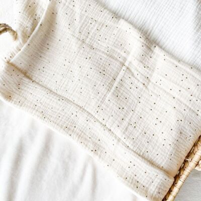 Personalized baby blanket, mid-season, gold nugget