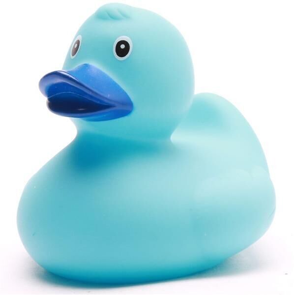 Paperella di gomma azzurra - paperella di gomma