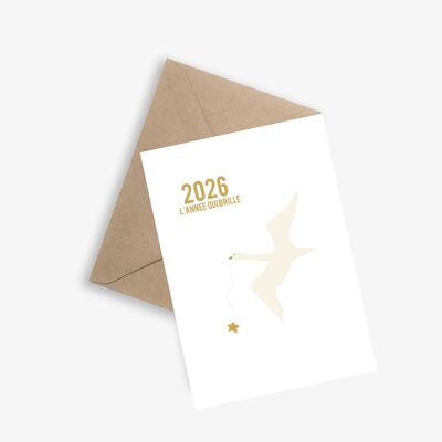 Biglietto d'auguri - 2026, l'anno che brilla (biglietto singolo)