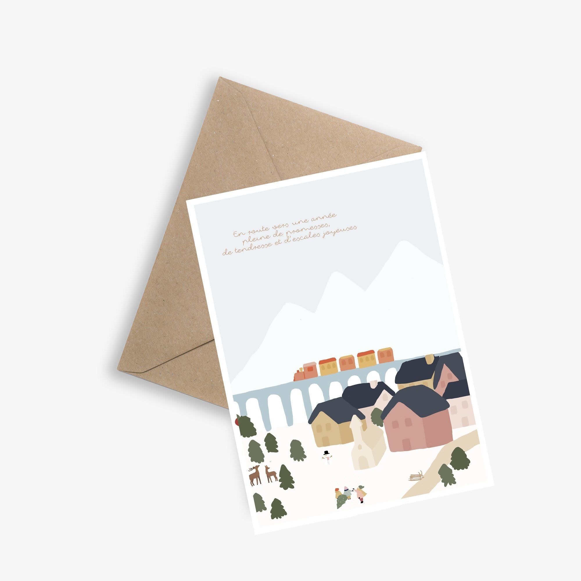 Grußkarte – Auf dem Weg ins Jahr 2026 (Einzelkarte)