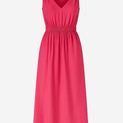 ROBE MIDI MALOUISE framboise