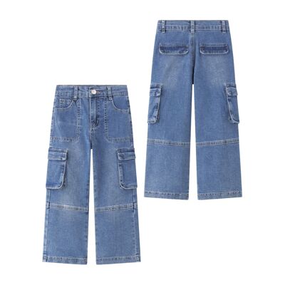 Jeans in denim da bambina JGI55822