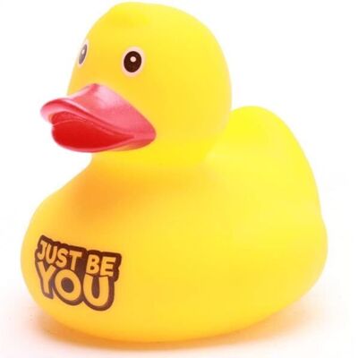 Canard en caoutchouc « Sois juste toi-même » - canard en caoutchouc