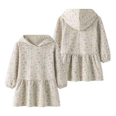 Abito invernale in peluche con cappuccio per bambina JGI65712