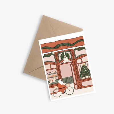 Boutique de Cadeaux de Noël - Carte et Affiche Simple