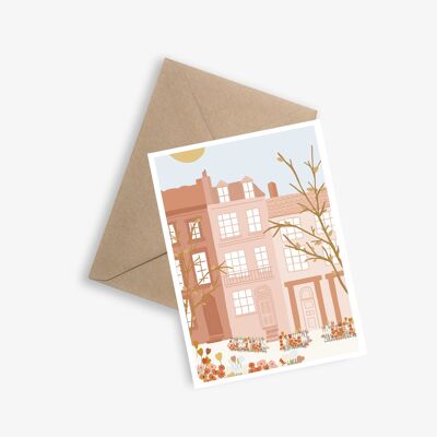 Tarjeta y póster sencillos: Se acerca el otoño