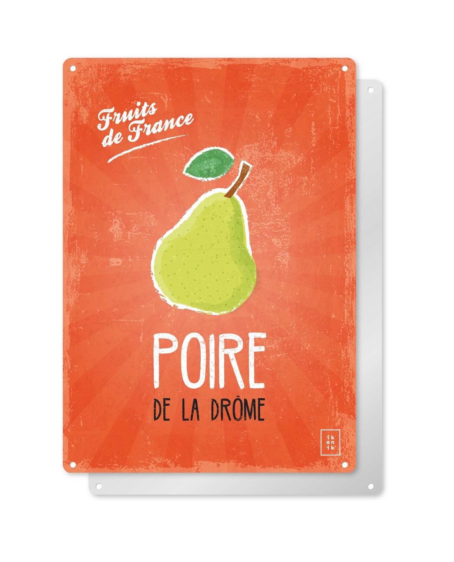 Dekorative Plakette Birne aus Drôme