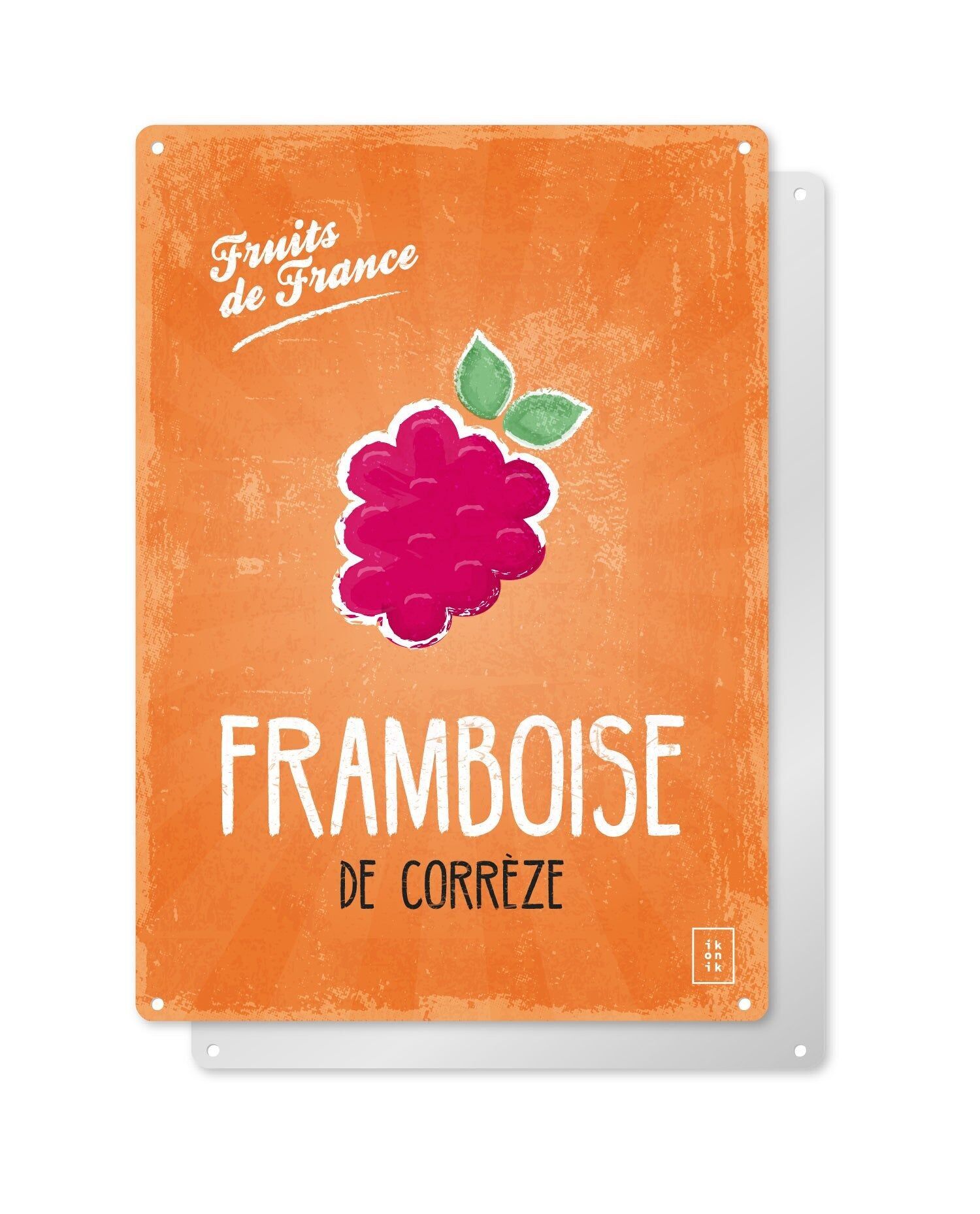 Dekorativer Teller „Corrèze Himbeere“.