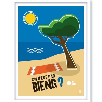The Siesta Poster | Aren't We Well?- 30 x 40 cm