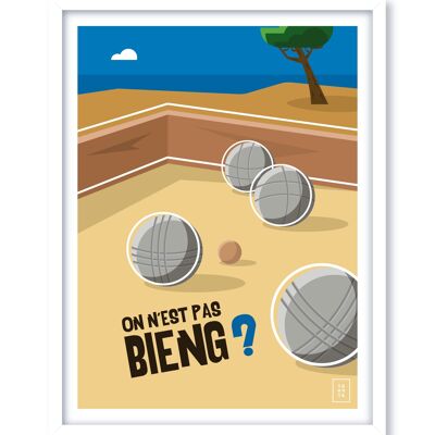 La Pétanque Poster | Aren't we good?- 30 x 40 cm