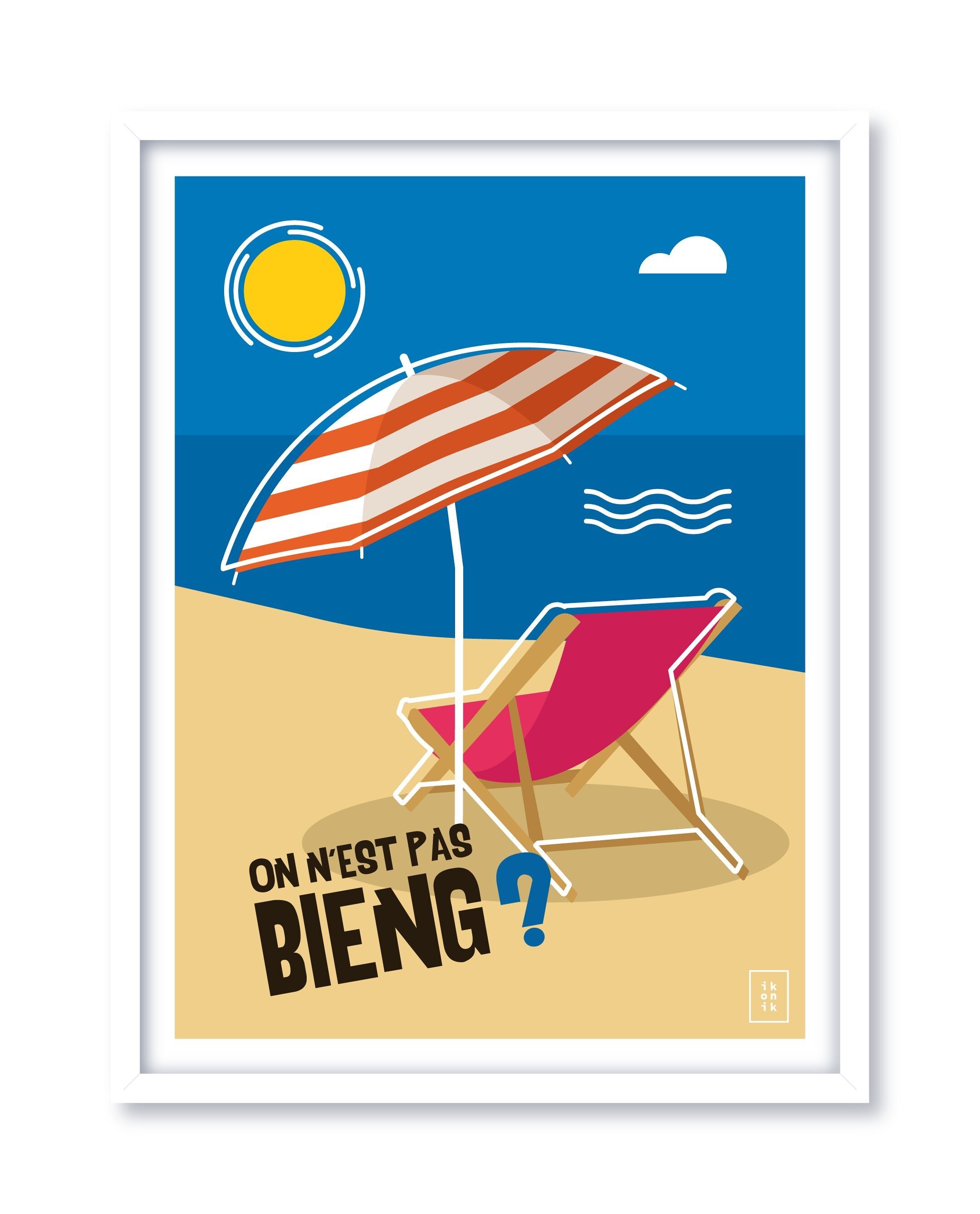 Das Deckchair-Poster | Sind wir nicht gut?- 30 x 40 cm