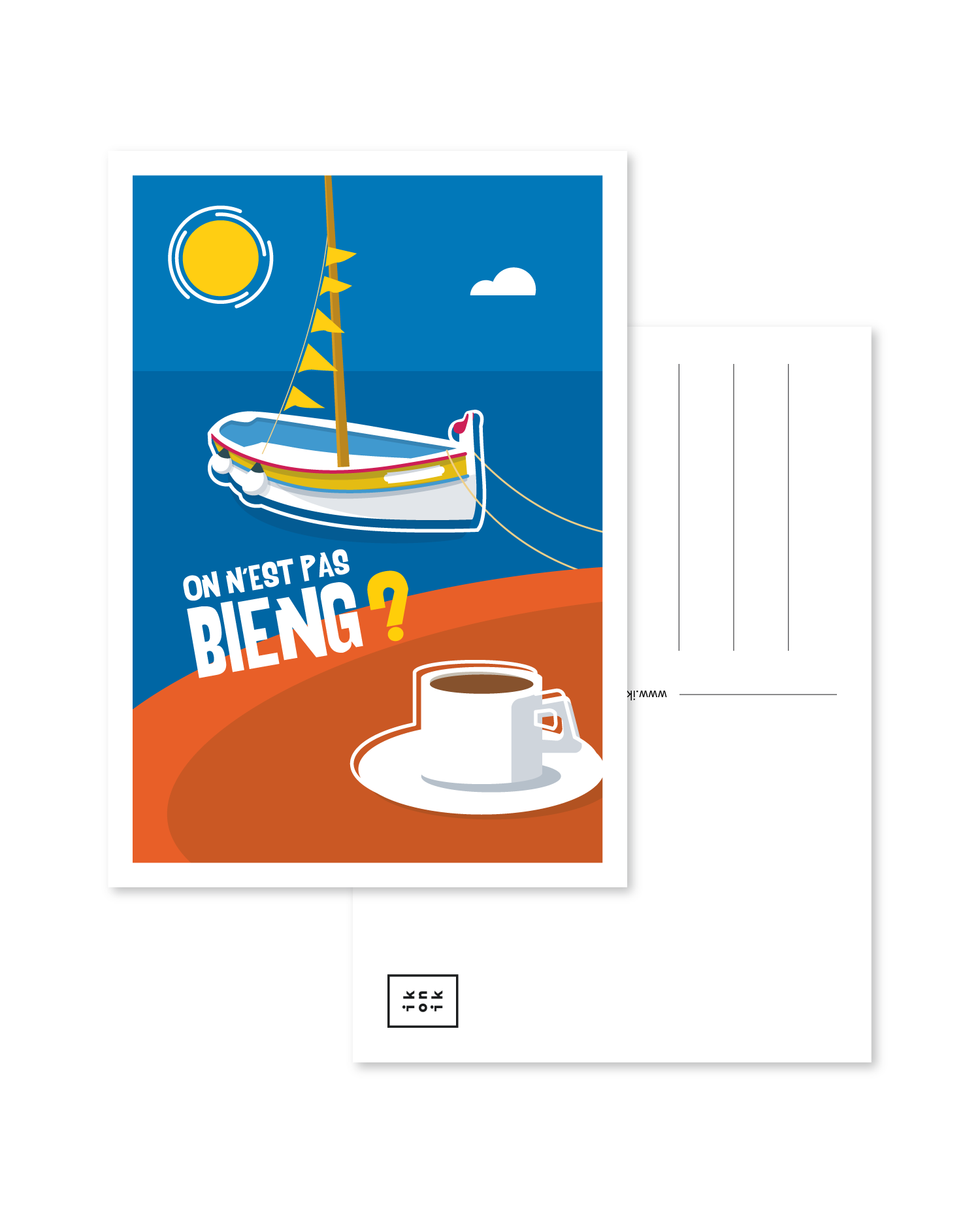 Postkarte | Das Café