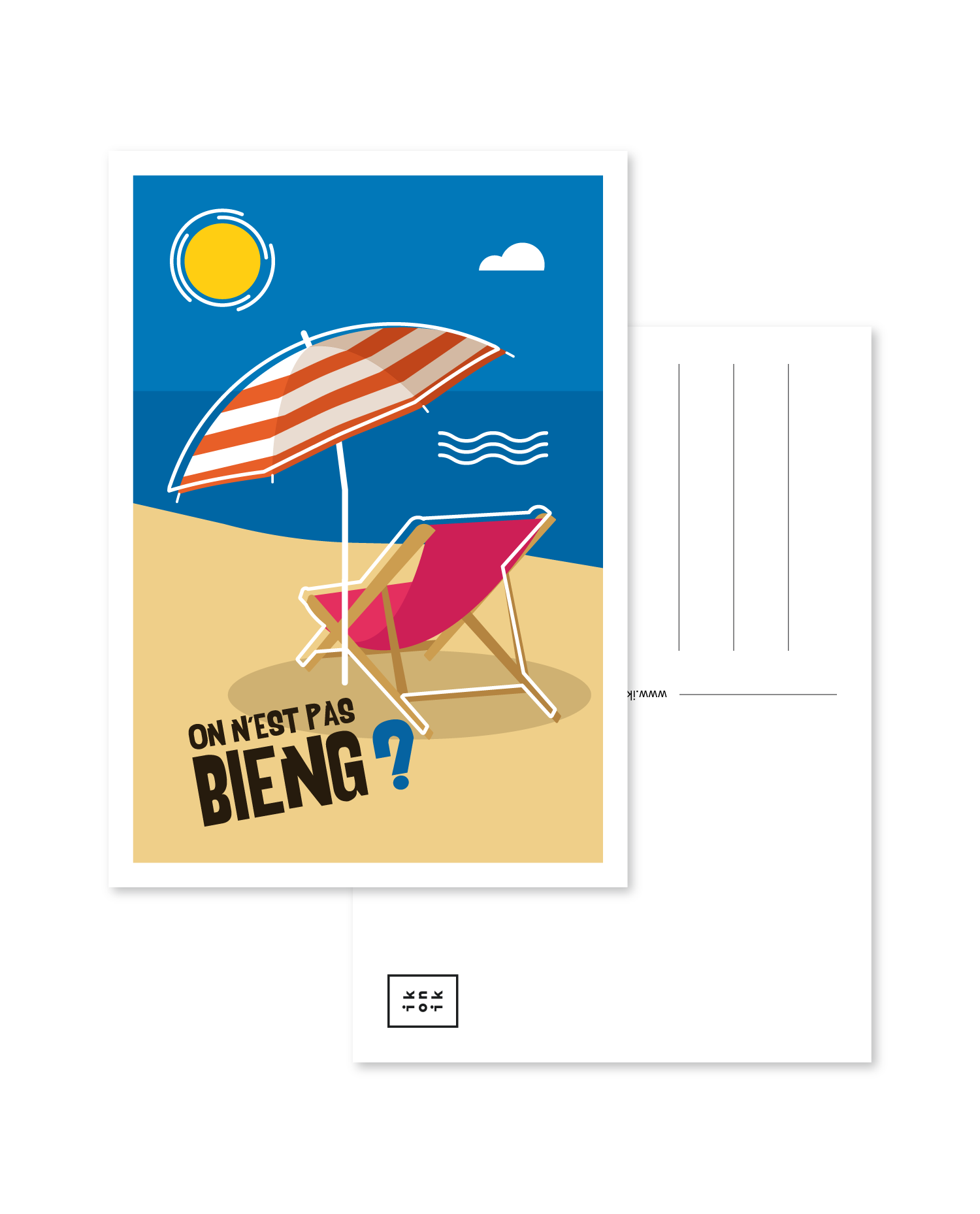 Postkarte | Der Liegestuhl