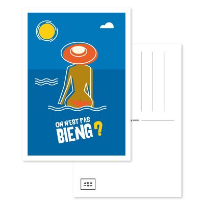 Postcard The Bathing | Aren't we well?- A5