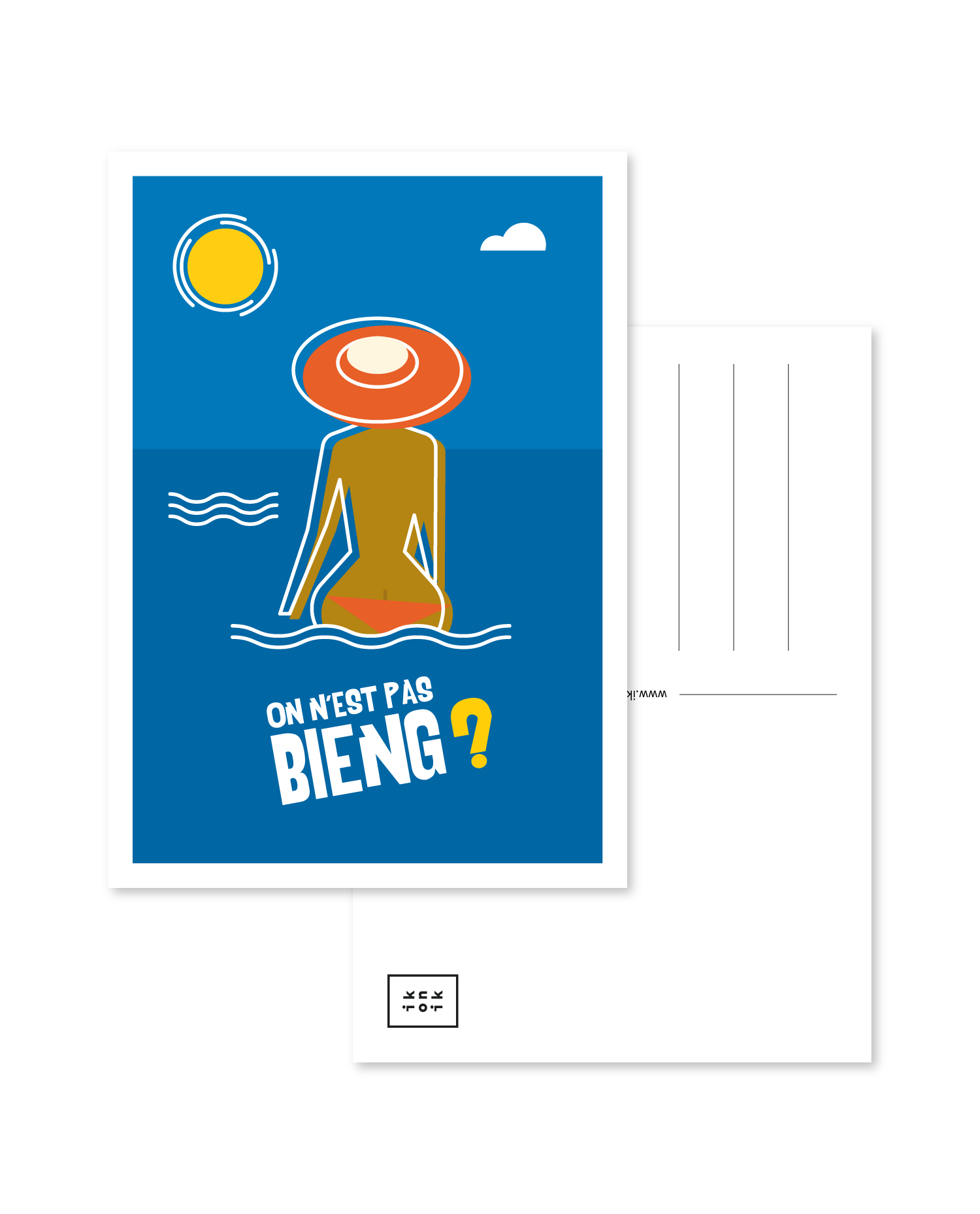 Postkarte | Der Badebereich
