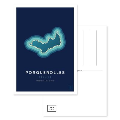 Postcard from Porquerolles Island - A5