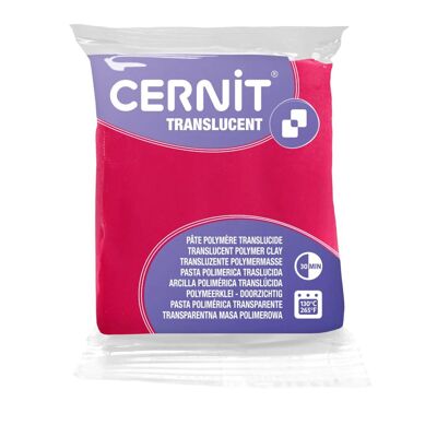 Cernit TRANSLUCENT Polymer Clay - Ruby Red x56g (G10642)