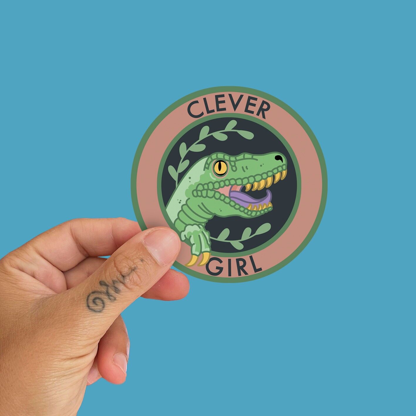 Cleveres Mädchen von La Barbuda Sticker