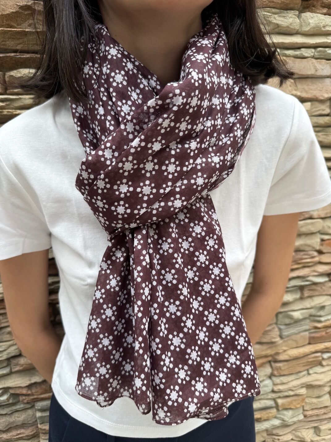 Sciarpa 100% cotone indiano - unisex