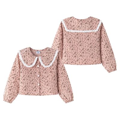 Camicetta con dettaglio floreale, abbigliamento invernale per bambine JGI95724