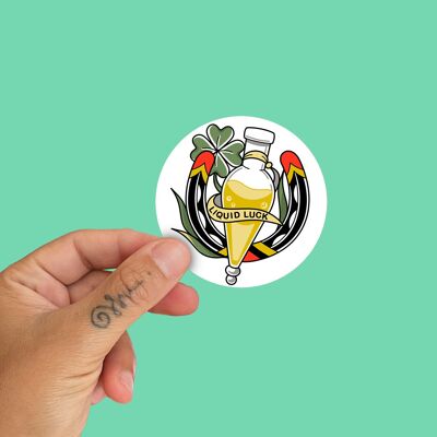 Felicis Liquid Luck Sticker by la barbuda