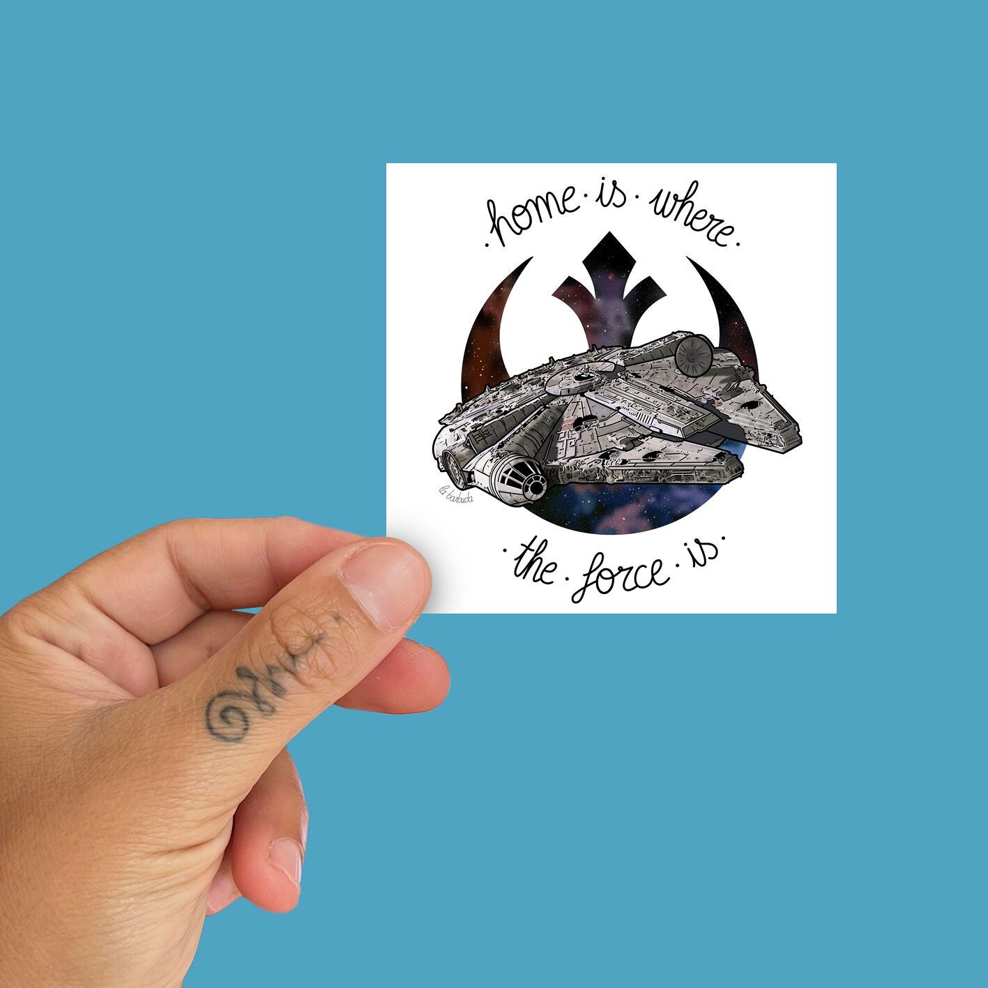 Zuhause ist, wo die Macht ist Sticker von la barbuda