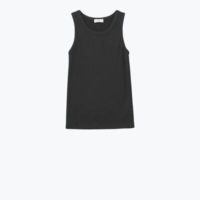 Débardeur basique en tricot ultra doux noir