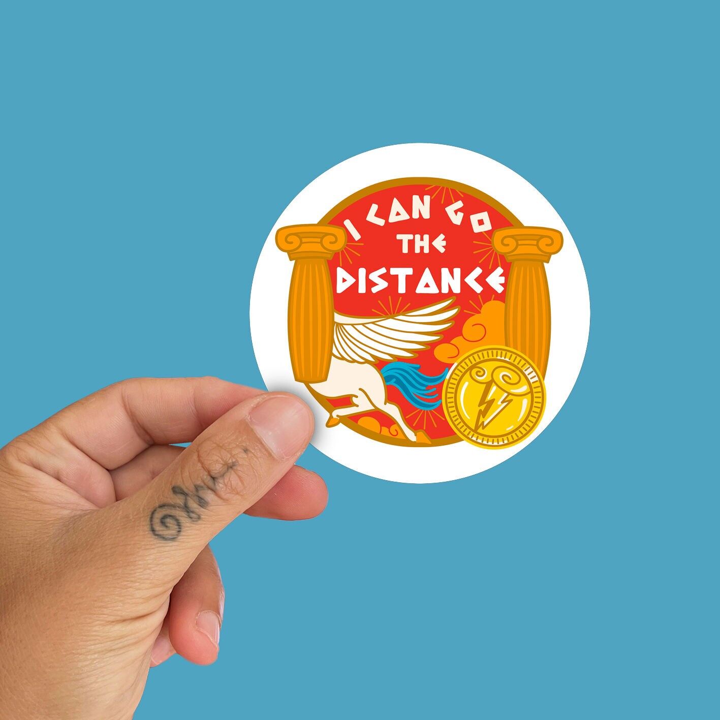 Ich kann die Distanz überwinden Sticker von la barbuda