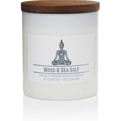 Wellness candle moss sea salt