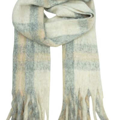 Wool scarf with fringes YF6636