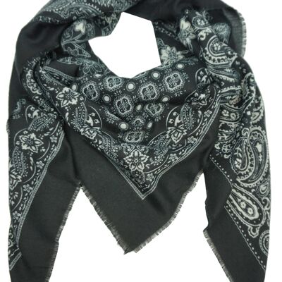 YF6613 Bandana Printed Square Scarf