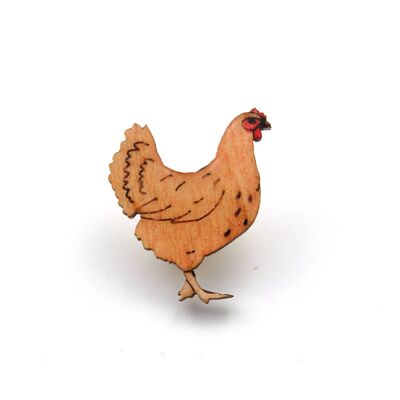 Hen Chicken Pin Badge