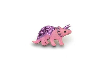 Pin's Triceratops Rose & Violet 1