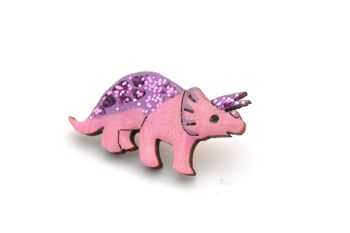Pin's Triceratops Rose & Violet 5
