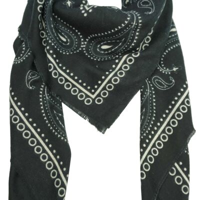 YF6611 Bandana Printed Square Scarf