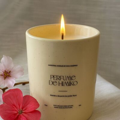 Perfume Himiko 300gr ceramic pot Cherry viollet petals