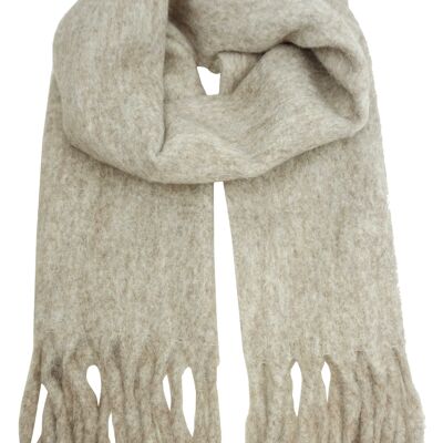 Wool scarf with fringes YF6635