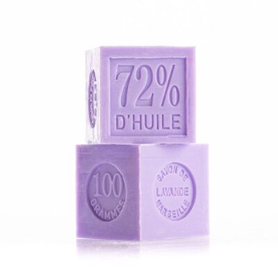 Savonnettes de Marseille - Cube 100g - Au beurre de karité bio - 12 parfums dispo