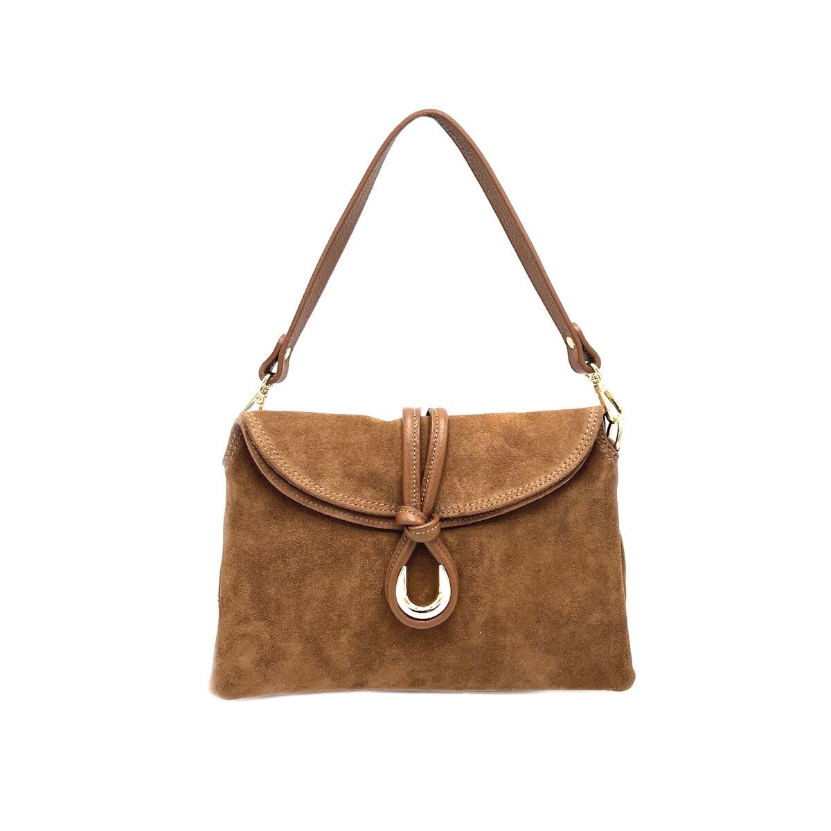 Umhängetasche aus Wildleder, Made in Italy, Art.112637